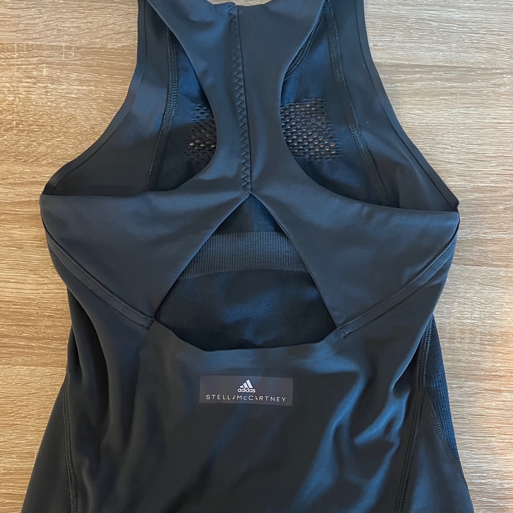 Adidas Black Tank Top with Red Detail - Picture 3 of 3